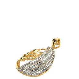 VALANOVA Women Hallmarked 18K Yellow Gold & Certified Lab Grown Diamond Pendant image 3