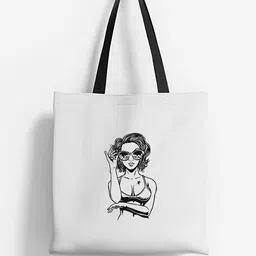 ARTBUG Unisex Graphic Printed Shopper Tote Handbags image 5