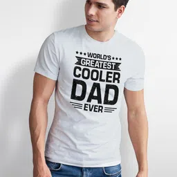 Seekbuylove Men Typography Printed Round neck Short Sleeves Bio Finish Cotton T-shirt image 4