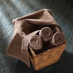 Pure Home and Living 4-Pcs Brown Sheared HandTowels-picture-14