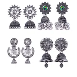 DIVASTRI Women Silver Earrings-picture-38