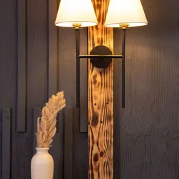 Shoppeefry Black & White Metal Frustum Shaped Wall Lamp-picture-40