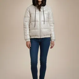 Wineberry Women Fleece Lightweight Puffer Jacket image 4