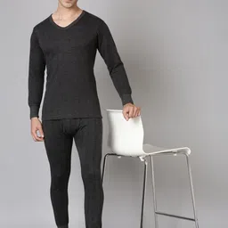 Dixcy Scott Originals Men Striped Round Neck Thermal Set image 2