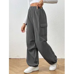 Next One Women Baggy Fit Parachute Trousers-picture-26