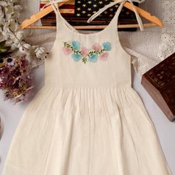 TOONKY Floral Embroidered A-Line Dress-picture-3