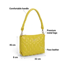 Mochi Textured Structured Handheld Bag With Quilted image 2