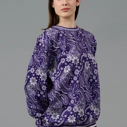 GO DEVIL Women Printed Sweatshirt image 3