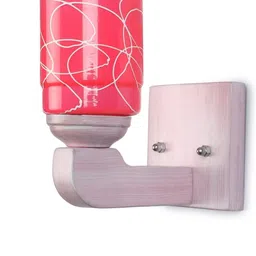 1ST TIME Pink & White Glass Traditional Cylinder Shaped Wall Lamp-picture-15
