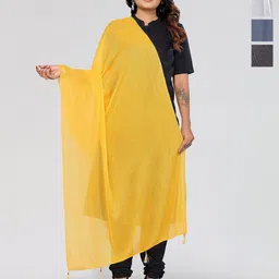 Moda Rapido Selection of 4 Striped Woven Design Dupatta-image-45