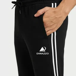 Diwazzo Men Pack Of 2 Cotton Mid Rise Track Pants image 2