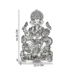 shaze Silver Resin The Royale 35 Inch Religious Idol (1 Pc) image 2