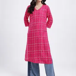 Anouk Rustic Printed Straight Kurta image 3