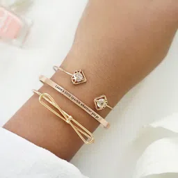 JOKER & WITCH Seine Set Of 3 Stone-Studded Cuff Bracelets-picture-19