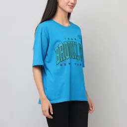 YOZZ BY Women Typography Printed 1 T-shirt image 3