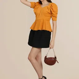 Mast & Harbour Women Pack of 2 Solid Puff Sleeve RegularTop image 3