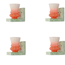SOMIL Orange Glass Cylinder Printed Wall Lamps-picture-36