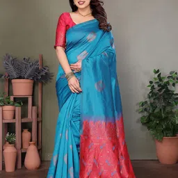 ROOP SUNDARI SAREES Woven Design Zari Pure Silk Banarasi Saree-image-31