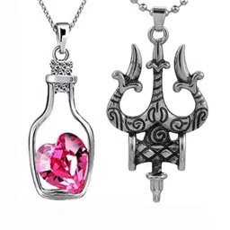 JAGSUN 2 Pieces Antique Look Nickel Free Temple Jewellery Silver-Plated Alloy Pendant-picture-32