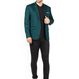 FIVEFEB Slim-Fit Notched Lapel Cotton Single-Breasted Blazer image 5