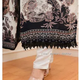 Ethnic 3 You Women Ethnic Motifs Printed Regular Pure Cotton Kurta with Trousers & With Dupatta image 3