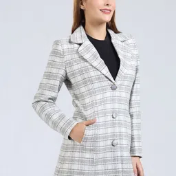 YOUNG CLUB CLASSIC Checked Notched Lapel Overcoat-picture-37