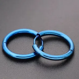 Crazy Fashion Stainless Steel Circular Hoop Earrings-image-66