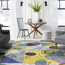 kaleen india Anti-Skid Backing Washable Indoor-Outdoor Rugs-picture-23