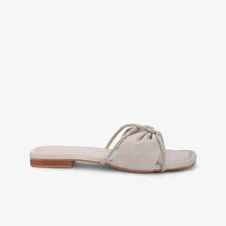 DressBerry Women Printed Open Toe Flats with Bows image 4