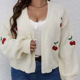 StyleCast Women Open-Front Cardigan with Applique Detail-picture-39