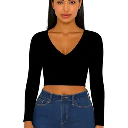 PUERY Women Cotton Crop Top-image-41