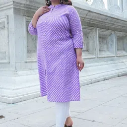 SINSINI Women Leheriya Printed Screen Print Daily A-Line Kurta image 4