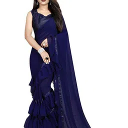Flip The Style Poly Georgette Saree-image-99