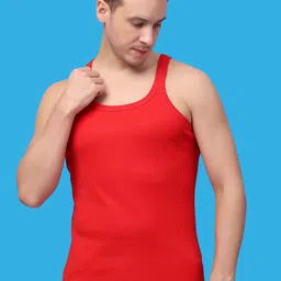 Friskers Pack Of 2 Pure Cotton Gym Vests 270525CA-03-16 image 3