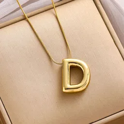 DressBerry Gold-Plated Contemporary Shaped Pendants With Chains image 5