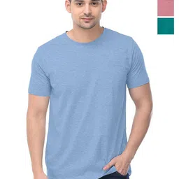 COLOR CAPITAL Unisex Pack Of 3 Cotton T-Shirts-picture-41