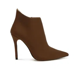 RAG & CO Women Pleather Concave Cut Ankle Boots image 3