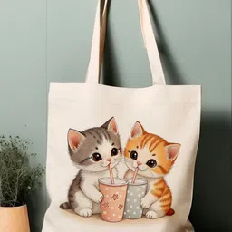 ME & YOU Women Graphic Printed Shopper Tote Bag image 1