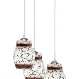 1ST TIME White & Brown Printed Bell Self Assembly Ceiling Lamp-picture-11