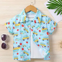 Arav Creation Kids Pack of 2 Relaxed Printed Regular Fit Casual Shirt image 2