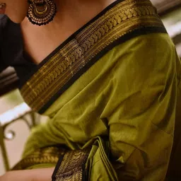 KSALIYA Green Silk Blend Sarees image 3