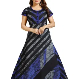 Inner Beats Women Blue Nightdress-picture-19