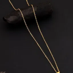 SZN Set Of 2 Gold-Plated Artificial Stones Studded Circular Shaped Pendants With Chains image 4