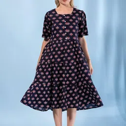 CORSICA Women Viscose Rayon Fit & Flare Dresses-image-43