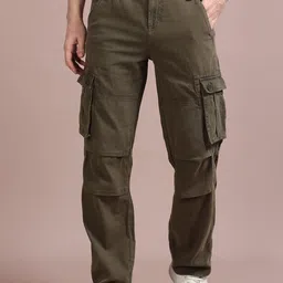 RIGS AND RAGS Men Smart Straight Fit Cargos Trousers-image-55
