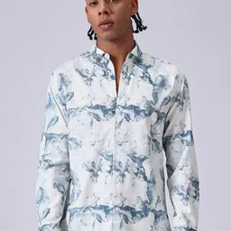 Banana Club Men Abstract Printed Classic Slim Fit Casual Shirt-image-51