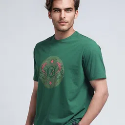RARE RABBIT Men Printed Pockets T-shirt image 1