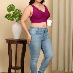 Tweens Invisi-Fit Plus-Size Lightly Padded Cotton Bonded Seamless Bra image 5