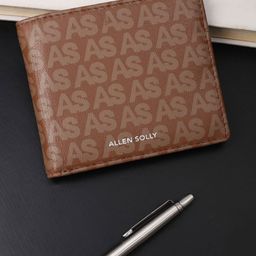 Allen Solly Men Typography Printed Leather Two Fold Wallet-picture-23
