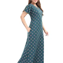 TRUNDZ Printed Maxi Nightdress image 5